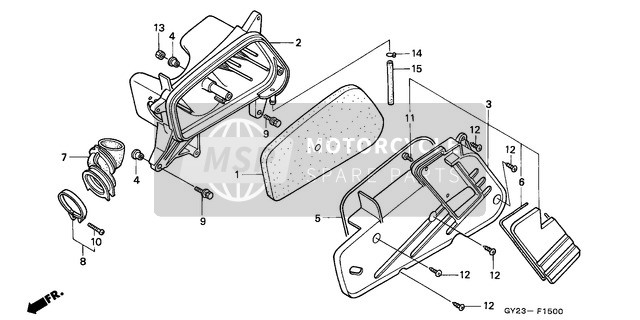 Honda SA75 1993 Luftfilter für ein 1993 Honda SA75